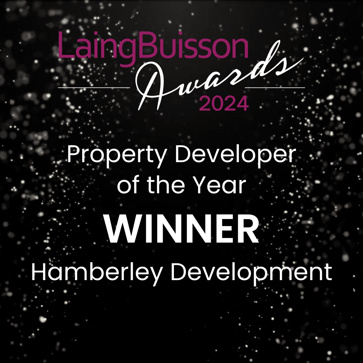 Hamberley Property Developer Award